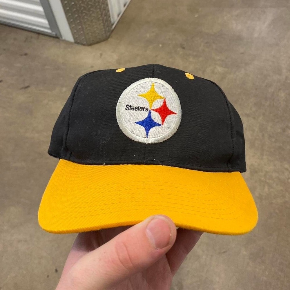 Vintage NFL Pittsburgh Steelers Game Day 90s Football SnapBack Hat